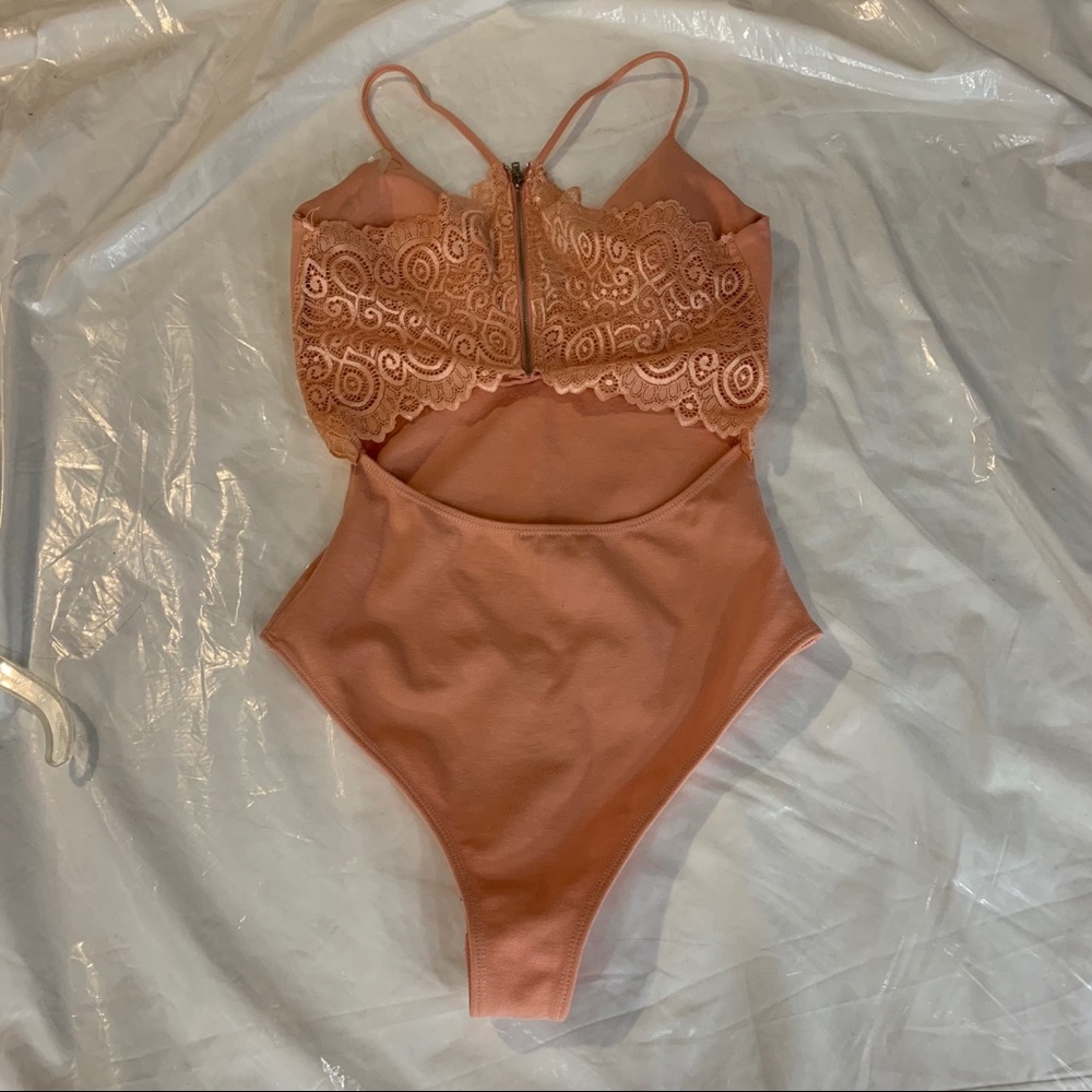Spaghetti strap Lace open back top